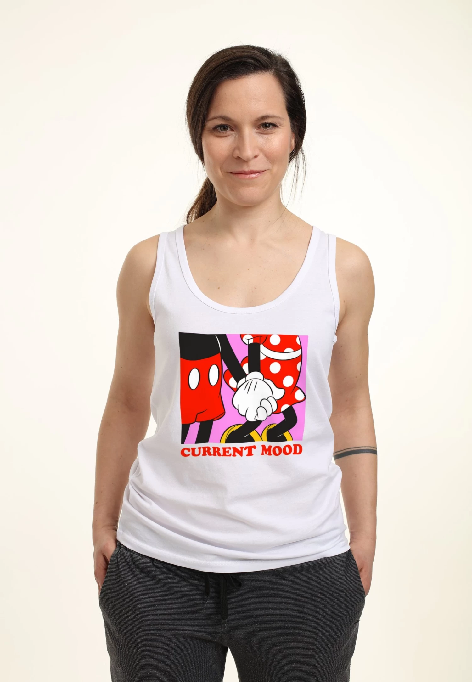 Disney Mickey Classic Current Mood- Top - White 3 Disney Mickey Classic Current Mood- Top - White