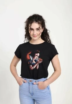 Disney Princesses Deep Stare - T-Shirt Print - Black -Disney 30e92a4e13b44e73904a679aa863571e