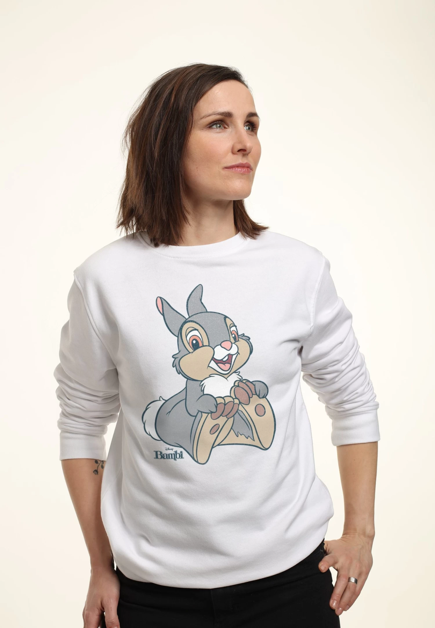 Disney Bambi Big Thumper - Sweater - White 5 Disney Bambi Big Thumper - Sweater - White - Afbeelding 3