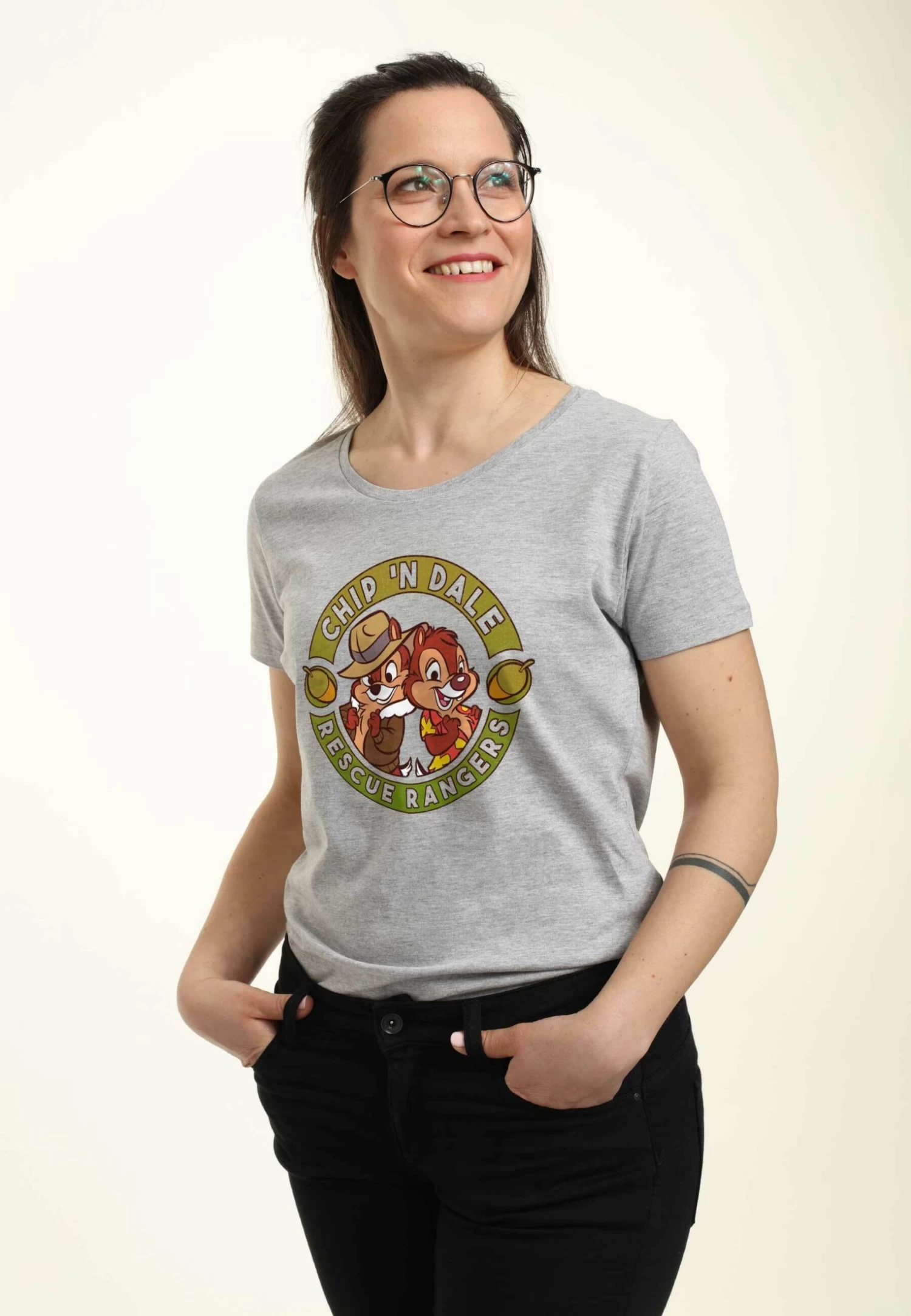 Disney Chip 'N Dale Rescue Rangers - T-Shirt Print - Heather Grey 5 Disney Chip 'N Dale Rescue Rangers - T-Shirt Print - Heather Grey - Afbeelding 3