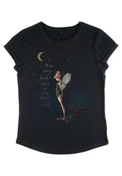 Disney Peter Pan Tink Fall - T-Shirt Print - Black -Disney 323c26ff51f54c5493da4b07b941a33a