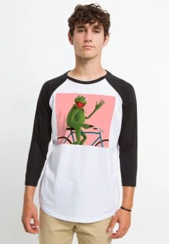 Disney Muppets Biking Kermit - Longsleeve - White Black