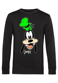 Disney Classic Mickey Goofy Big Face - Sweater - Black