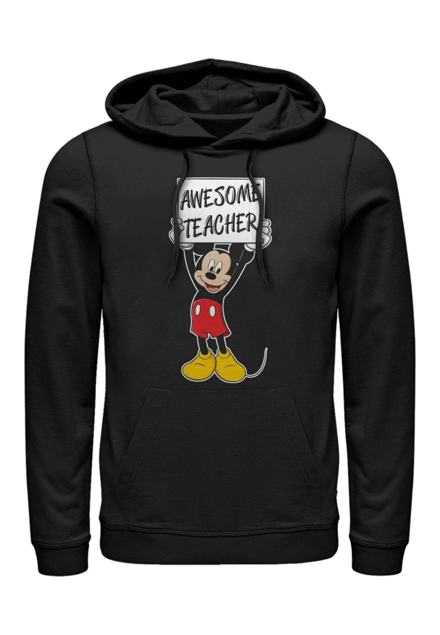Disney Classics Unisex Mickey Awesome Teacher - Hoodie - Black 3 Disney Classics Unisex Mickey Awesome Teacher - Hoodie - Black