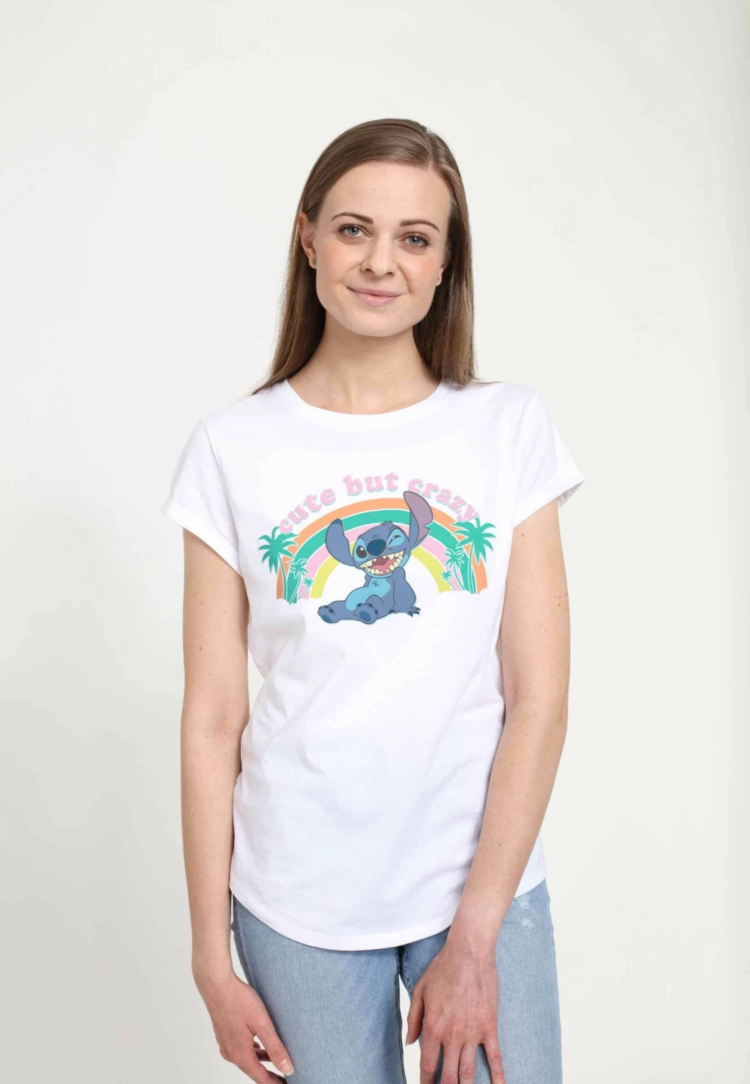 Disney Classics Kawaii Stitch- T-Shirt Print - White 3 Disney Classics Kawaii Stitch- T-Shirt Print - White