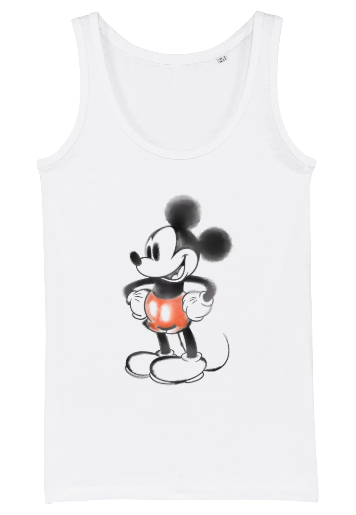 Disney Classic Mickey Mickey WateryTank- Top - White 7 Disney Classic Mickey Mickey WateryTank- Top - White - Afbeelding 5