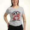 Disney Classic Mickey Varsity Mouse - T-Shirt Print - Heather Grey -Disney 3a40d09da81b469baaa1a55ba2b8c4da