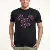 Mickey Mouse & FriendsMickey Mouse Stars And Ears Disney Classic Unisex - T-Shirt Print - Navy Blue