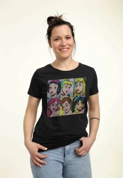 Disney Princesses Pop Princesses - T-Shirt Print - Black -Disney 3bebe231284646dd8b90f8d7c50fdf64