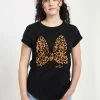 Disney Mickey Classic Animal Print Bow - T-Shirt Print - Black -Disney 3e11cd2e6c91471b8a6af1e6bb81be8d