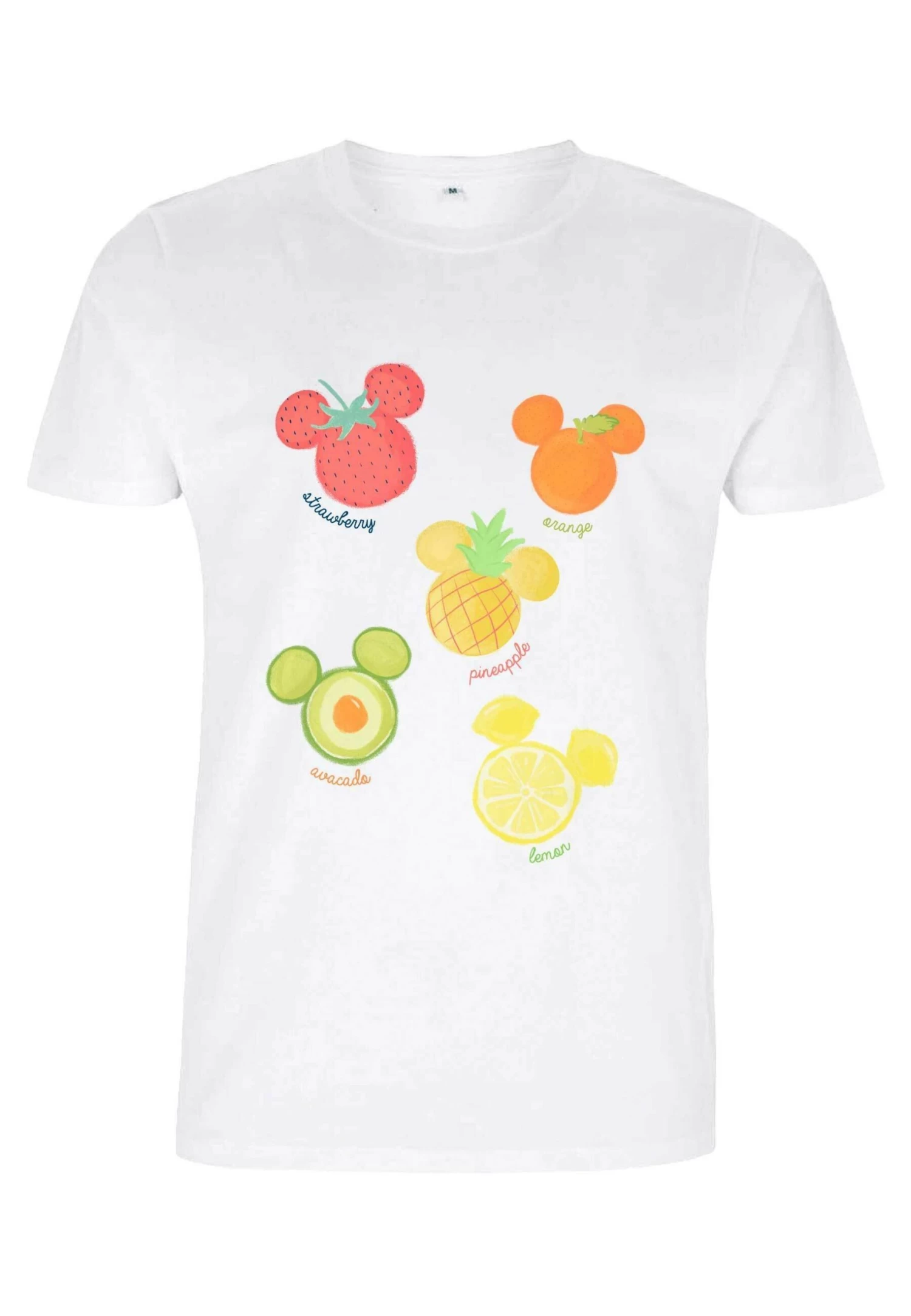 Disney Mickey Classic Assorted Fruit Unisex - T-Shirt Print - White 6 Disney Mickey Classic Assorted Fruit Unisex - T-Shirt Print - White - Afbeelding 4