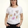 Disney Mickey And Friends Cat Breeds - T-Shirt Print - White -Disney 3f76305a7a4845bd9db8c7686c253e64