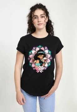Disney Aladdin Glass Jasmine - T-Shirt Print - Black