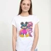 Disney Classic Mickey Airbrushed Mickey - T-Shirt Print - White -Disney 4124368763dd4da0b36b800e07ae062f