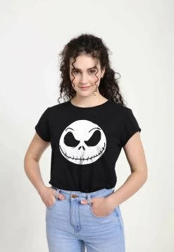 Disney Nightmare Before Christmas Big Face Jack - T-Shirt Print - Black -Disney 4160ba6ad67d4a0aa00ffdf4734ed387