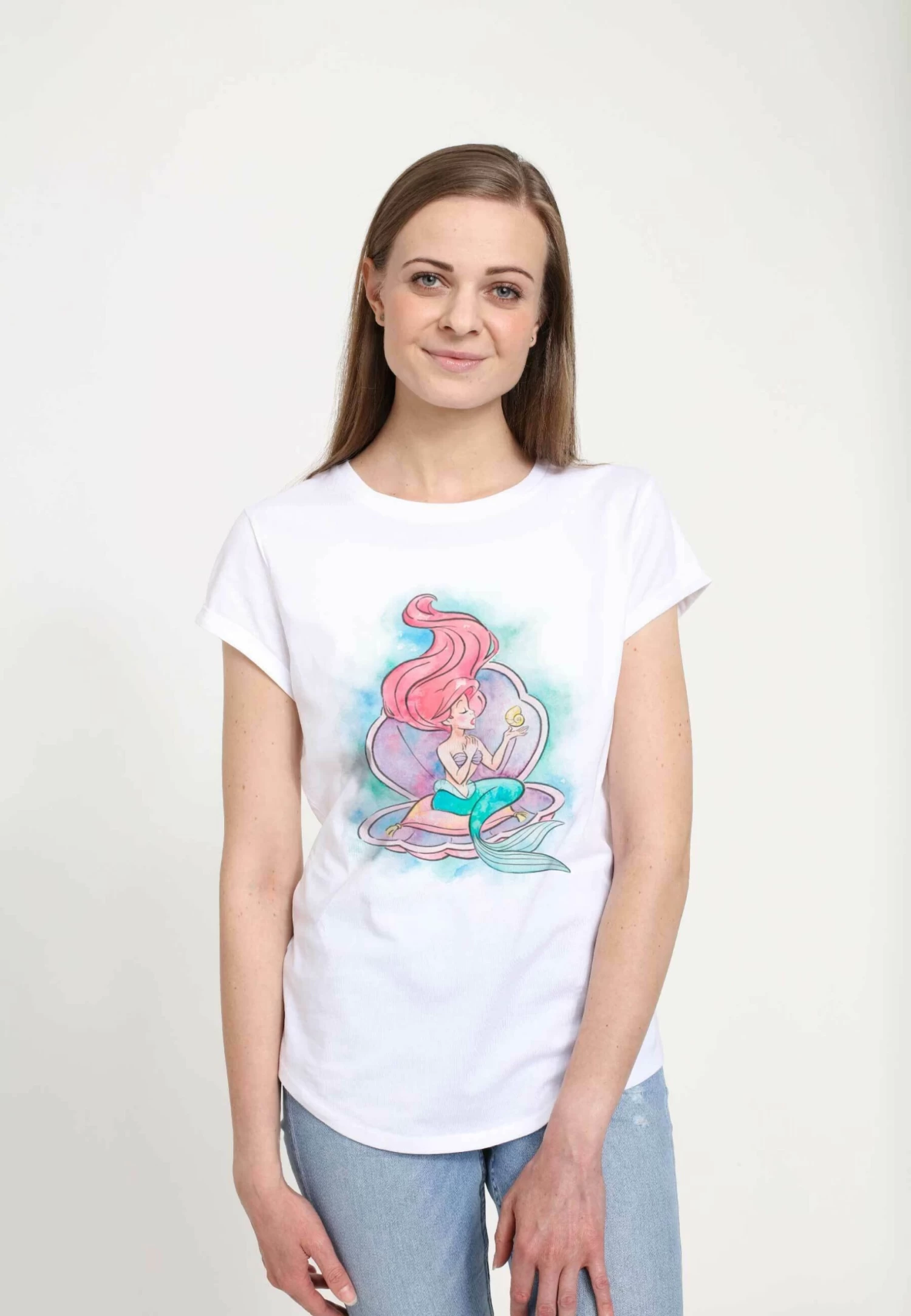 Disney The Little Mermaid Shining Voice - T-Shirt Print - White 6 Disney The Little Mermaid Shining Voice - T-Shirt Print - White - Afbeelding 4
