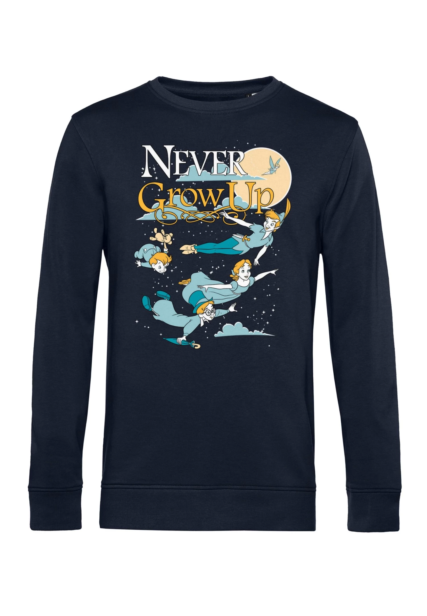 Disney Peter Pan Grow Up Never - Sweater - Navy Blue 6 Disney Peter Pan Grow Up Never - Sweater - Navy Blue - Afbeelding 4