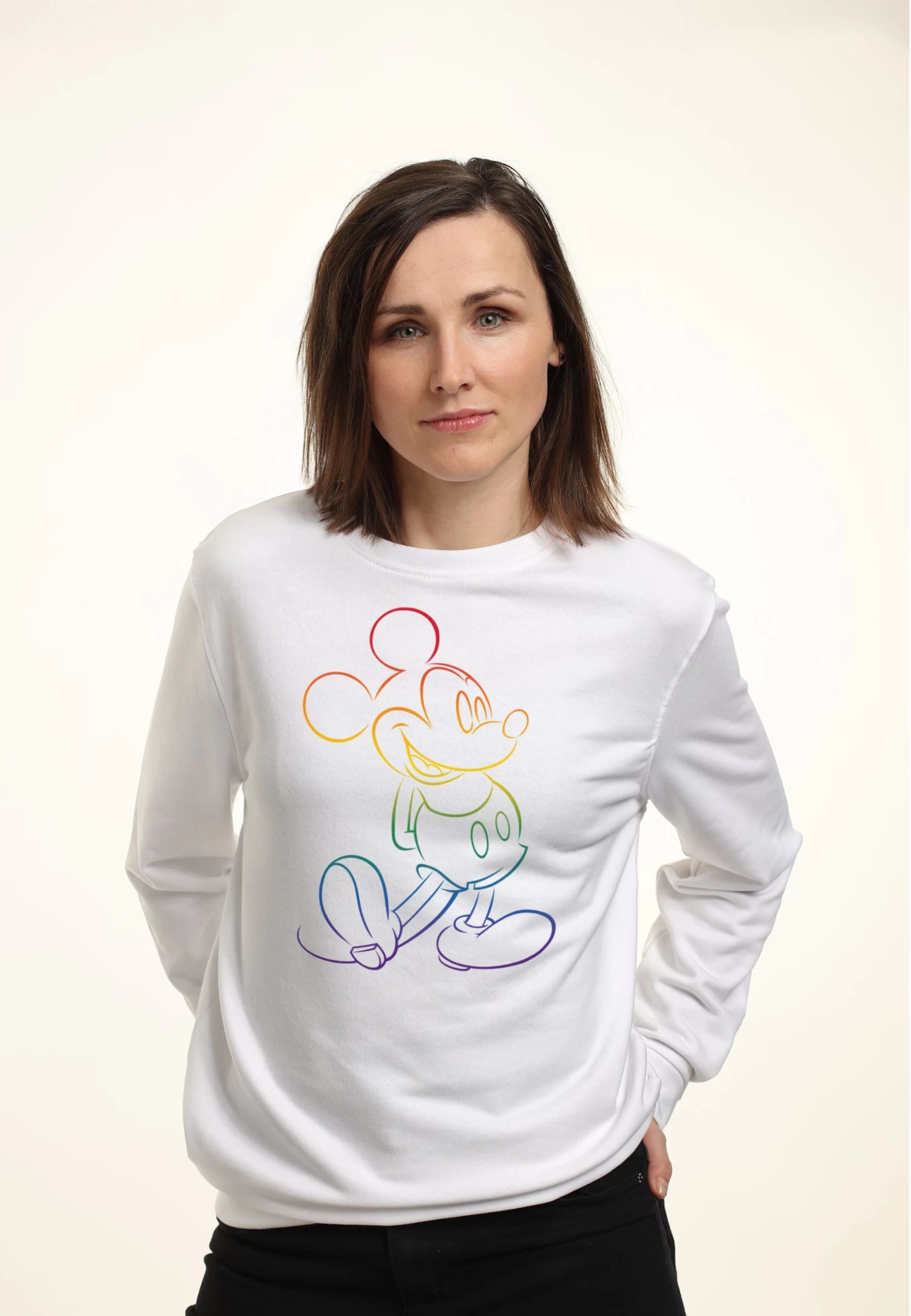 Disney Mickey Mouse Big Pride - Sweater - White 3 Disney Mickey Mouse Big Pride - Sweater - White