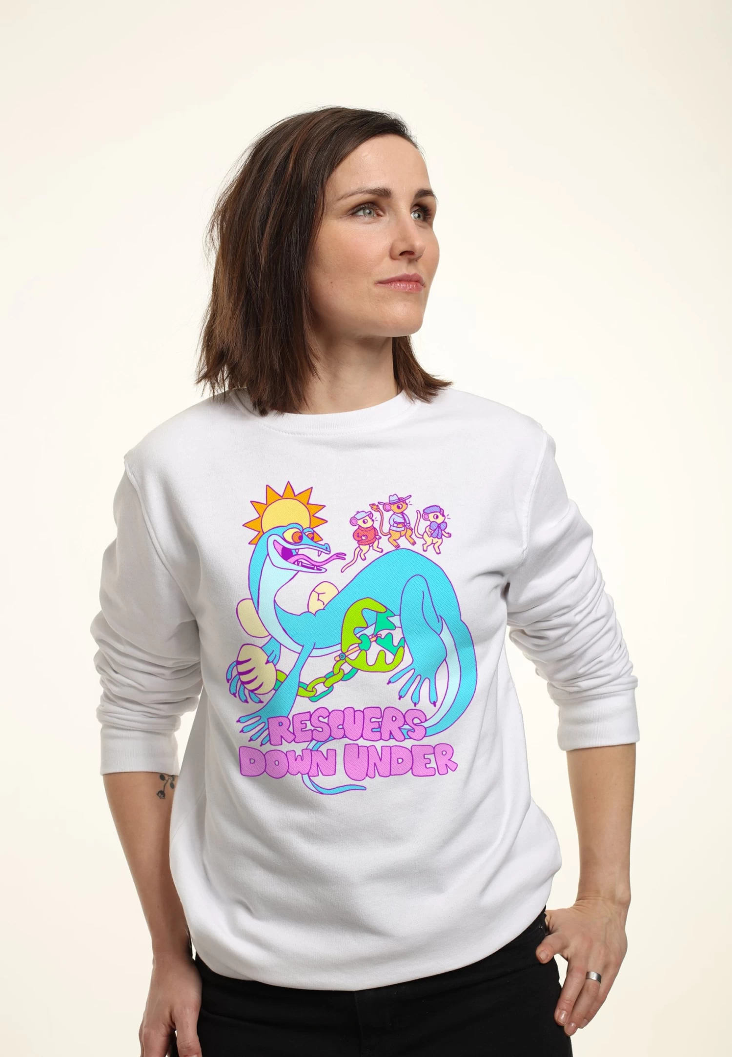 Disney Rescuers Down Under Down Under - Sweater - White 5 Disney Rescuers Down Under Down Under - Sweater - White - Afbeelding 3