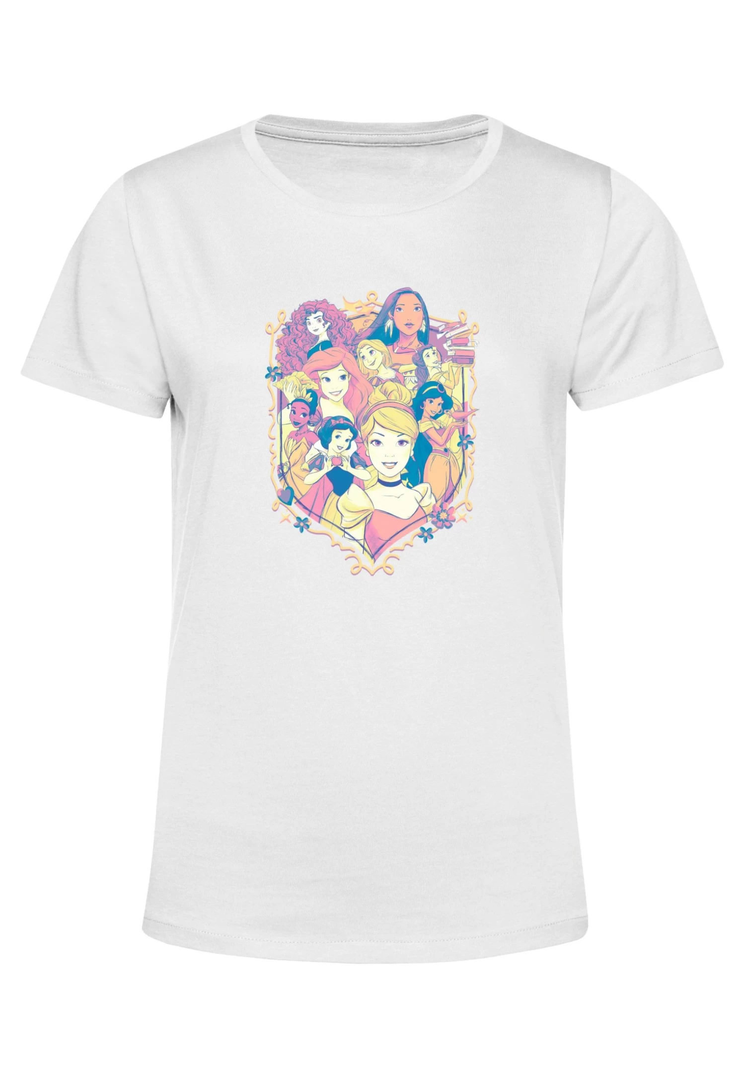 Disney Princesses Princess Sheild - T-Shirt Print - White 7 Disney Princesses Princess Sheild - T-Shirt Print - White - Afbeelding 5