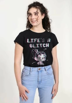 Disney Wreck-It Ralph 2 Glitch Life - T-Shirt Print - Black -Disney 482397c53525488d8e08b4abb7aacc30