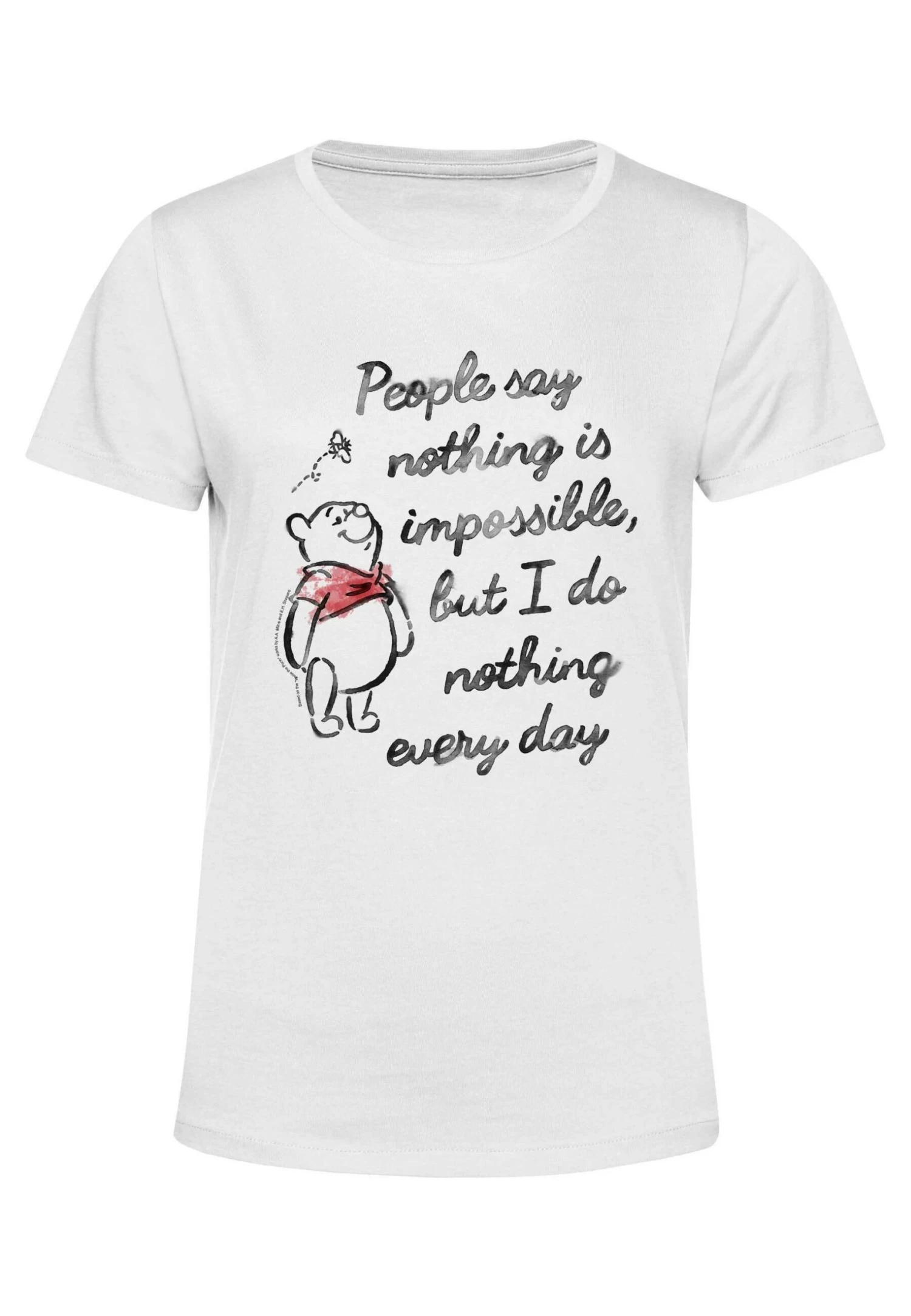 Disney Winnie The Pooh Impossible - T-Shirt Print - White 7 Disney Winnie The Pooh Impossible - T-Shirt Print - White - Afbeelding 5