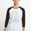 Disney Mickey Mouse Big Pride - Longsleeve - White Black -Disney 49092aff29574a23bc08588f830375d2
