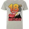 Disney Cars 2 Lightning Birthday 18 - T-Shirt Print - Melange Grey -Disney 49907a376e814d6ca86e4e99def3b5a6