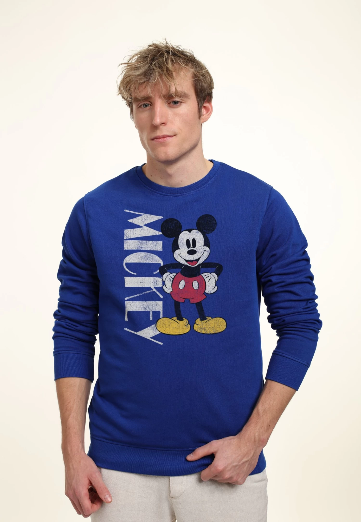 Disney Classic Mickey 90S Mickey - Sweater - Royal Blue 5 Disney Classic Mickey 90S Mickey - Sweater - Royal Blue - Afbeelding 3