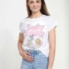 Disney Lady & The Tramp Lady And The Tramp - T-Shirt Print - White -Disney 4aa7c22f142b49319a92a1c823d9beda