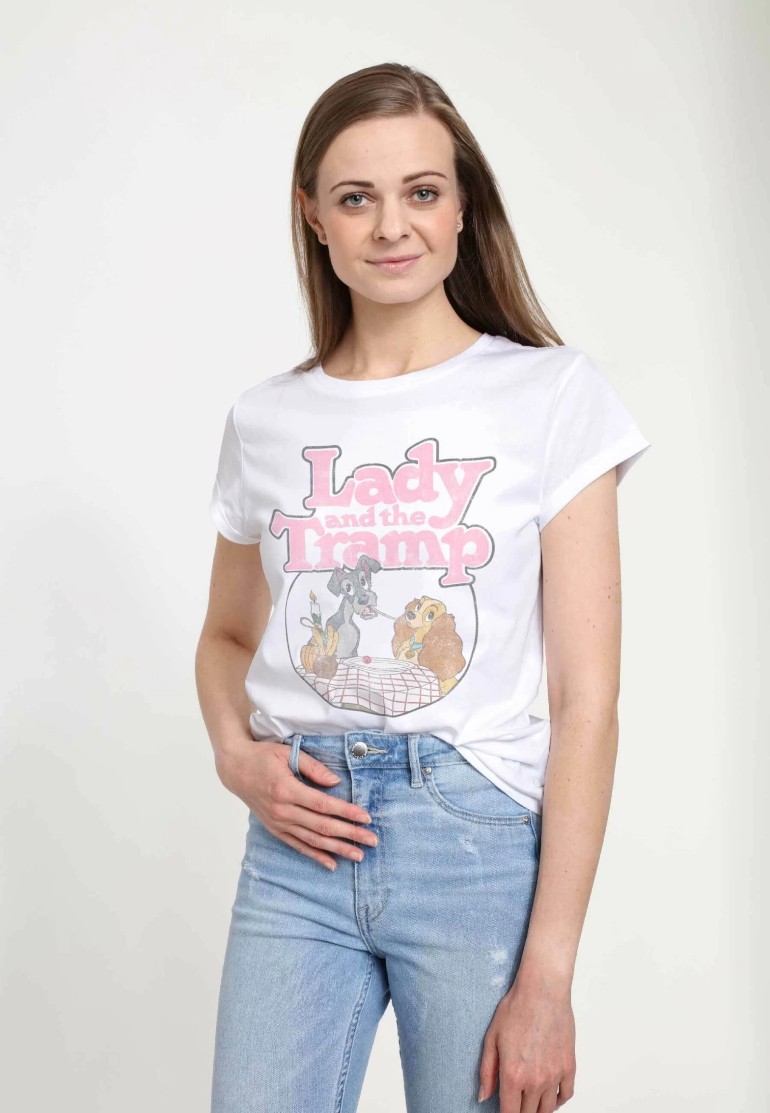 Disney Lady & The Tramp Lady And The Tramp - T-Shirt Print - White 3 Disney Lady & The Tramp Lady And The Tramp - T-Shirt Print - White