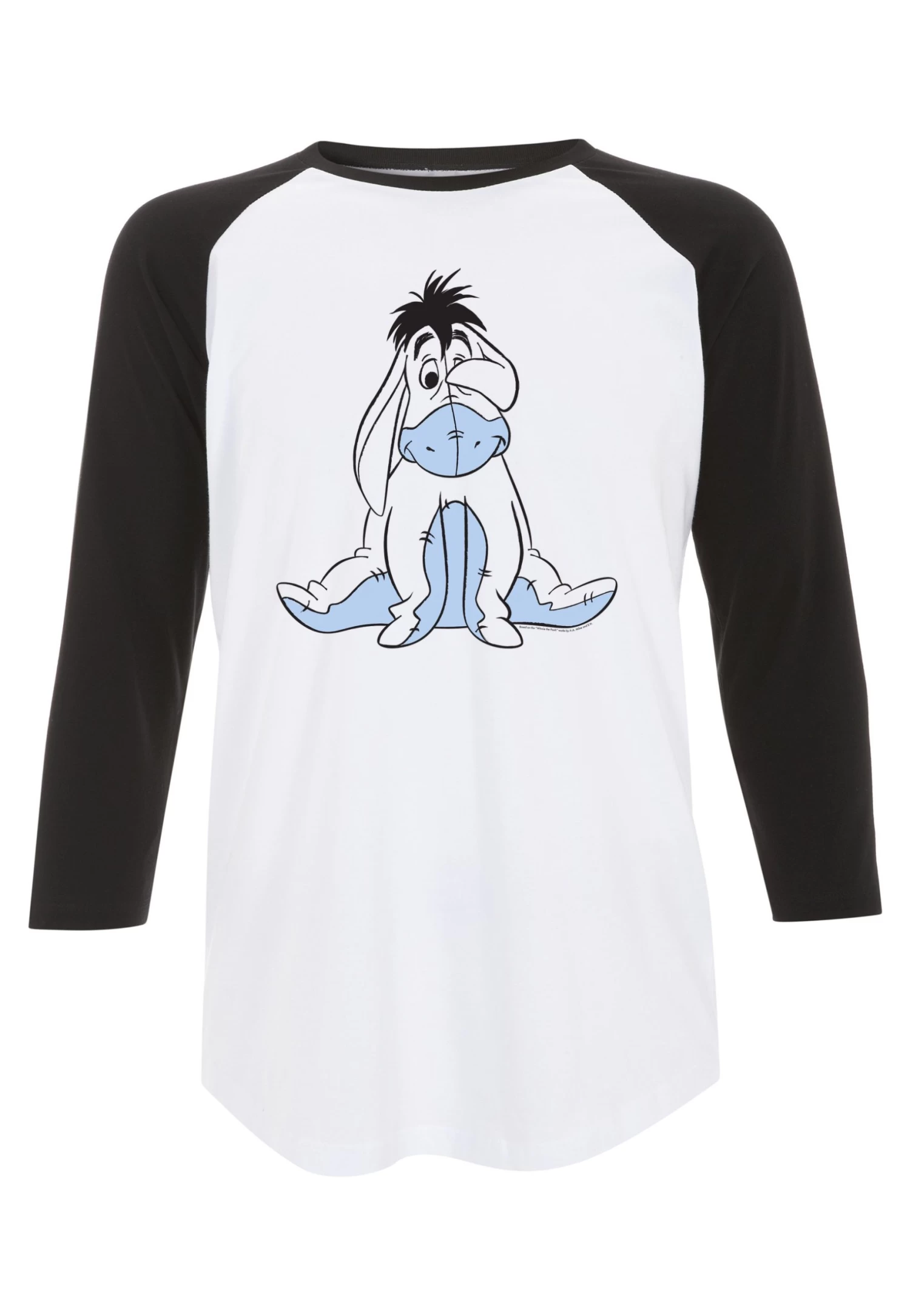 Disney Winnie The Pooh Sketch Eeyore - Longsleeve - White Black 7 Disney Winnie The Pooh Sketch Eeyore - Longsleeve - White Black - Afbeelding 5