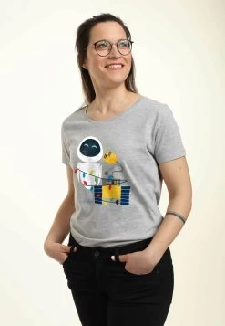 Disney Pixar Wall E Wall-E Holiday - T-Shirt Print - Heather Grey -Disney 4d7e0bf8f5e14fafb694f4cdd1139829