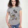 Disney Mickey & Friends Leopard Mouse - T-Shirt Print - Melange Grey -Disney 4d7edf2259fe416b841e3f004a687226