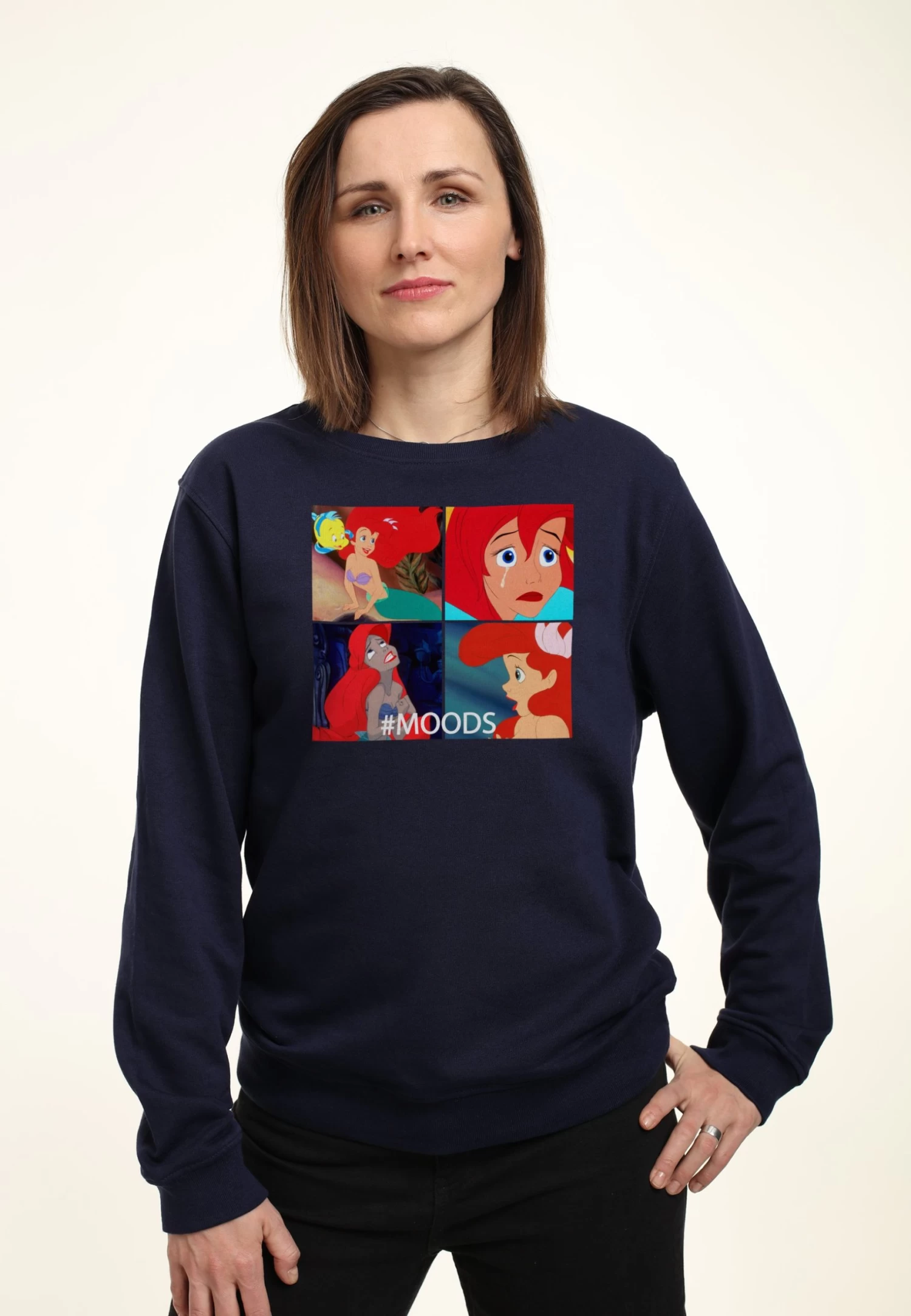Disney The Little Mermaid Ariel Moods - Sweater - Navy Blue 3 Disney The Little Mermaid Ariel Moods - Sweater - Navy Blue
