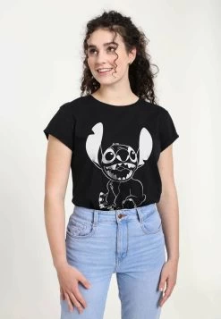 Disney Lilo & Stitch Negative Stitch - T-Shirt Print - Black -Disney 50b6a788dd2c45679dc40e78bc1f218f
