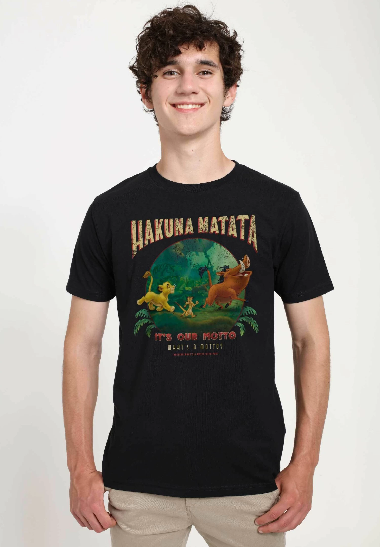 Disney The Lion King Tommy Matata Unisex - T-Shirt Print - Black 3 Disney The Lion King Tommy Matata Unisex - T-Shirt Print - Black