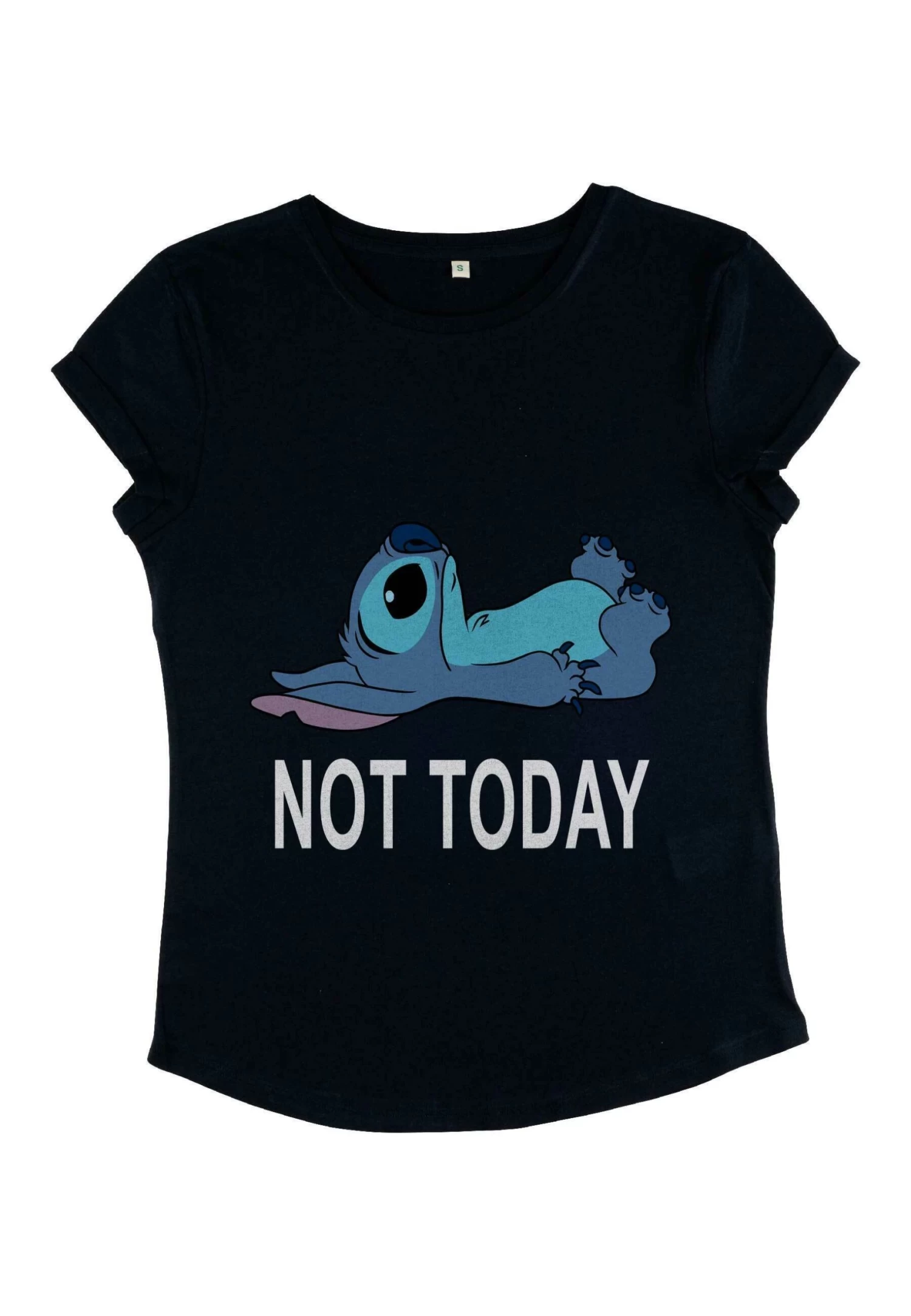Disney Lilo & Stitch Not Today - T-Shirt Print - Navy Blue 7 Disney Lilo & Stitch Not Today - T-Shirt Print - Navy Blue - Afbeelding 5