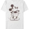 Disney Mickey Classic Sketchy Mickey - T-Shirt Print - White -Disney 5695e592844d42d1ad1ecfe3aebe10ed