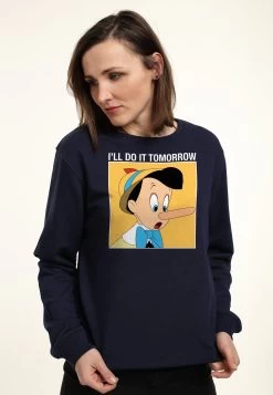 Disney Pinocchio Do It Tomorrow - Sweater - Navy Blue -Disney 57b0014ef56947fdbc8a6bc93fe5e35a