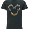 Disney Mickey Classic Rainbow Ears - T-Shirt Print - Melange Black -Disney 5bd3e45a9d194c21b216fd064df14f8a