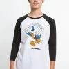 Disney Mickey Classic Donald Jump - Longsleeve - White Black