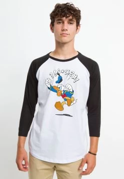 Disney Mickey Classic Donald Jump - Longsleeve - White Black