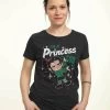Disney Wreck It Ralph Princess Too - T-Shirt Print - Black