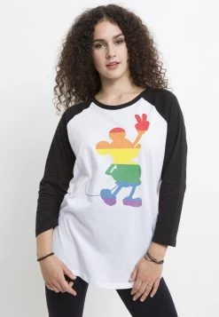 Disney Mickey Classic Love Is Love Pride Mickey - Longsleeve - White Black -Disney 6de183cf8c4647a88ebc4923230d4c75