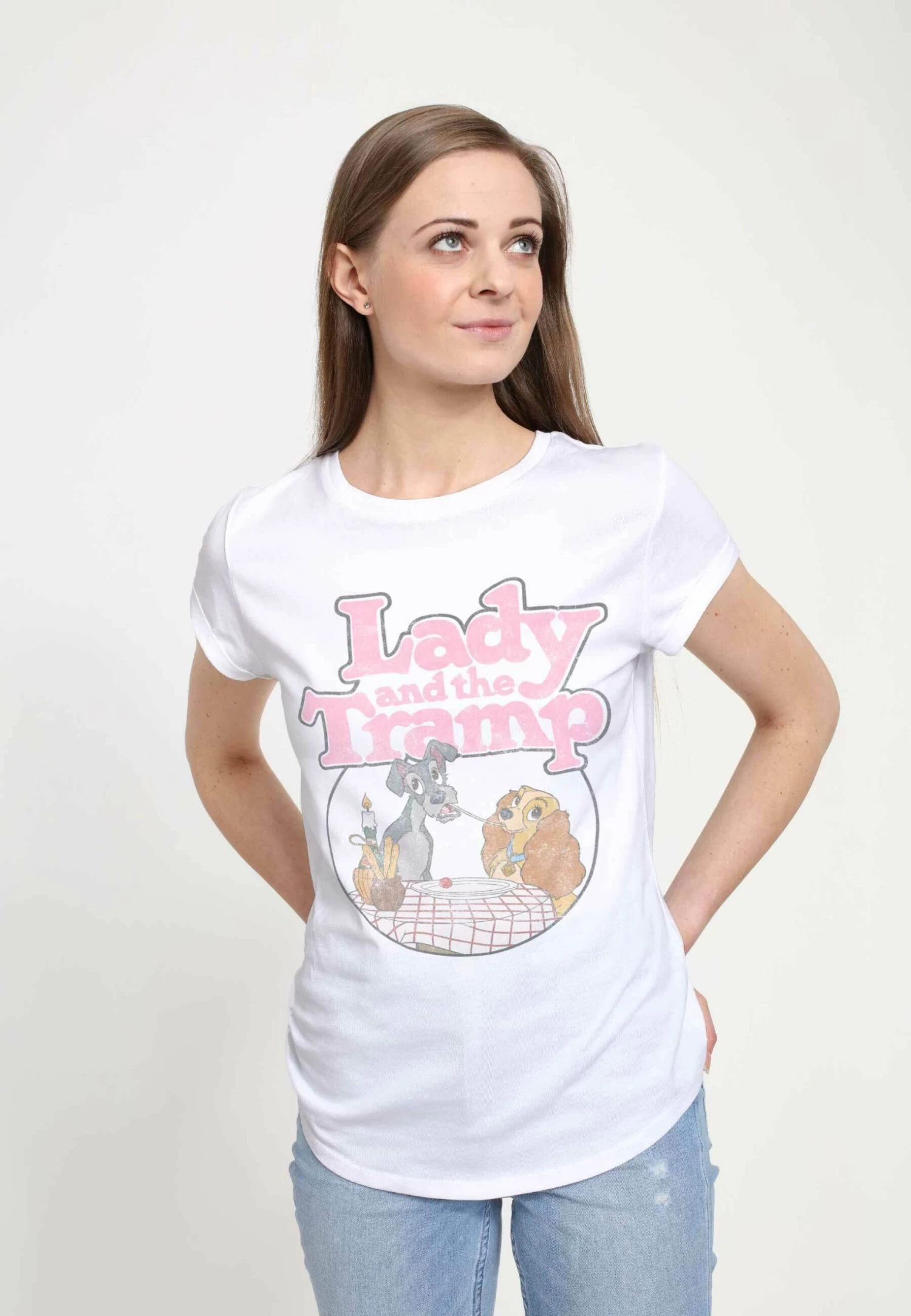 Disney Lady & The Tramp Lady And The Tramp - T-Shirt Print - White 6 Disney Lady & The Tramp Lady And The Tramp - T-Shirt Print - White - Afbeelding 4