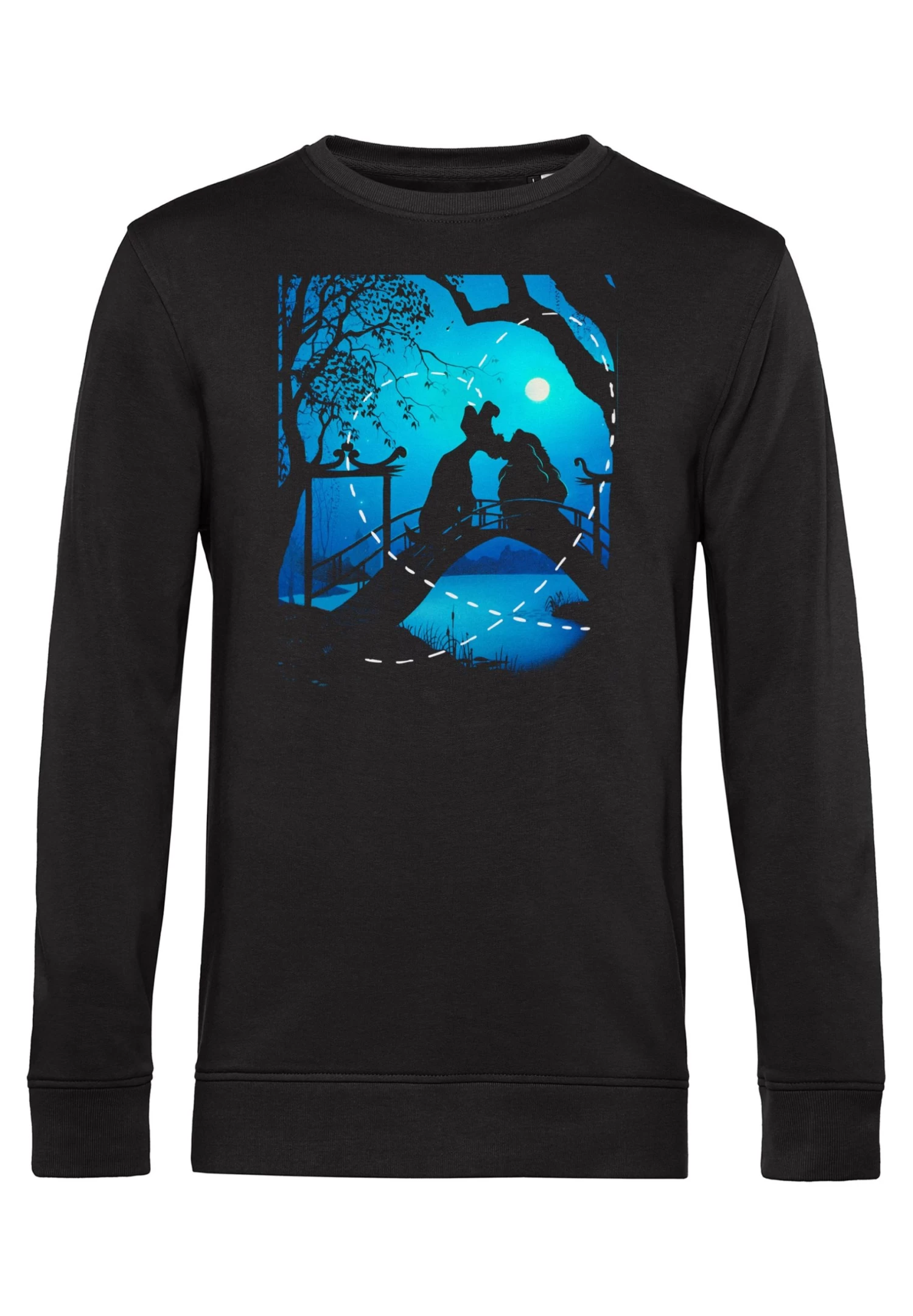 Disney Lady And The Tramp Silhouette Love - Sweater - Black 6 Disney Lady And The Tramp Silhouette Love - Sweater - Black - Afbeelding 4