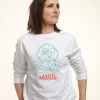 Disney The Little Mermaid Ariel Linework - Sweater - White -Disney 6f3e69c677b443a59f357af18ae2befe