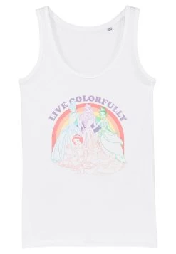 Disney Princesses Rainbow Princess - Top - White -Disney 709abc7630b2443f8cbadc4ff9cd7386