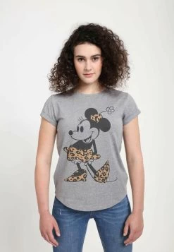 Disney Mickey & Friends Leopard Mouse - T-Shirt Print - Melange Grey -Disney 71805e6fe11743b6ab525859f5b26ee7